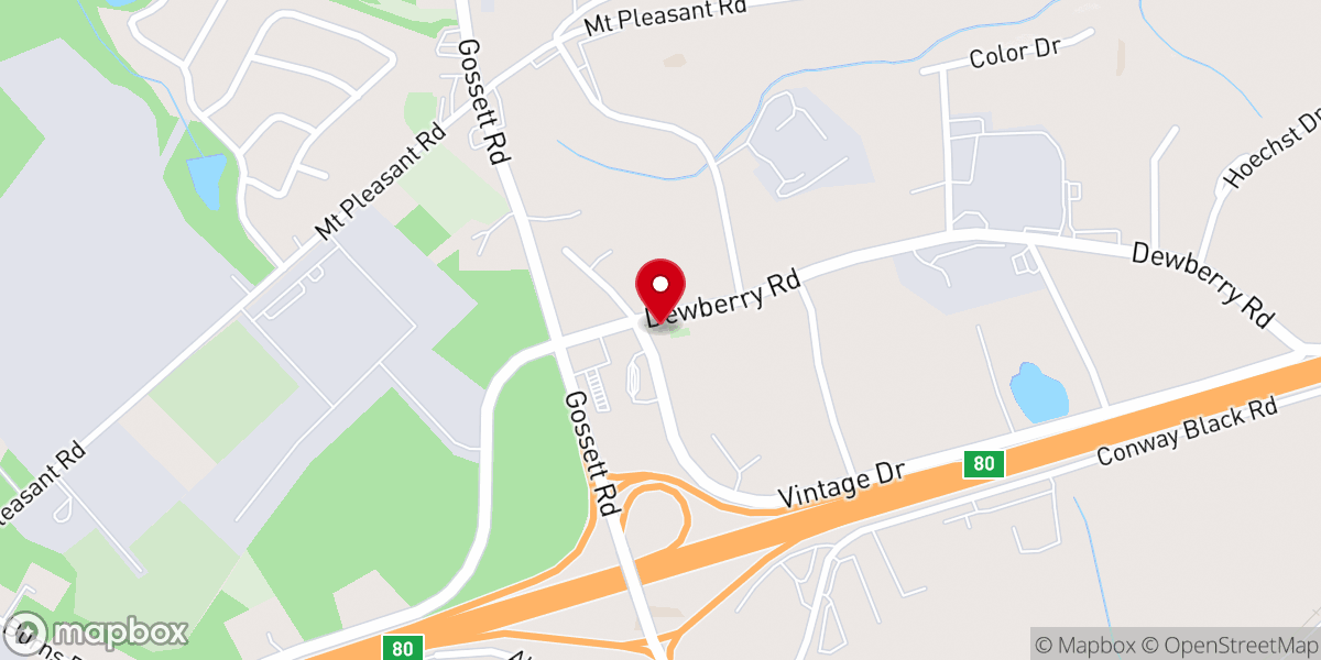 Map showing location of Davis Chapel Wesleyan Church