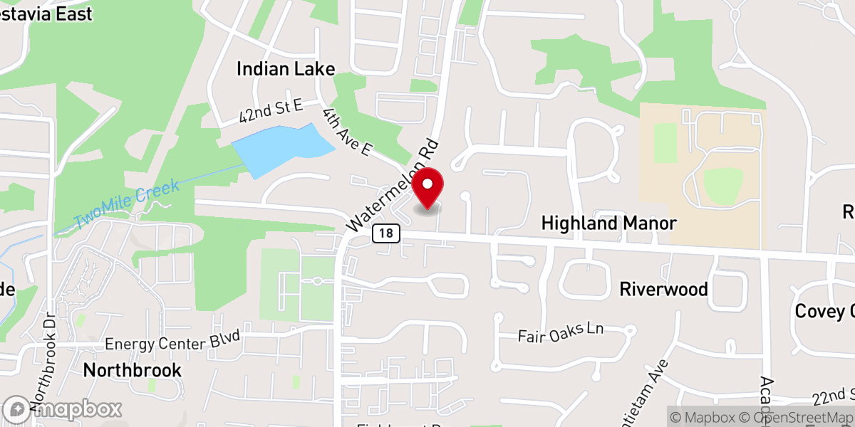 Map showing location of Daystar Family Church