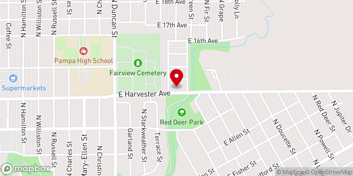 Map showing location of New Horizon Community Fellowship
