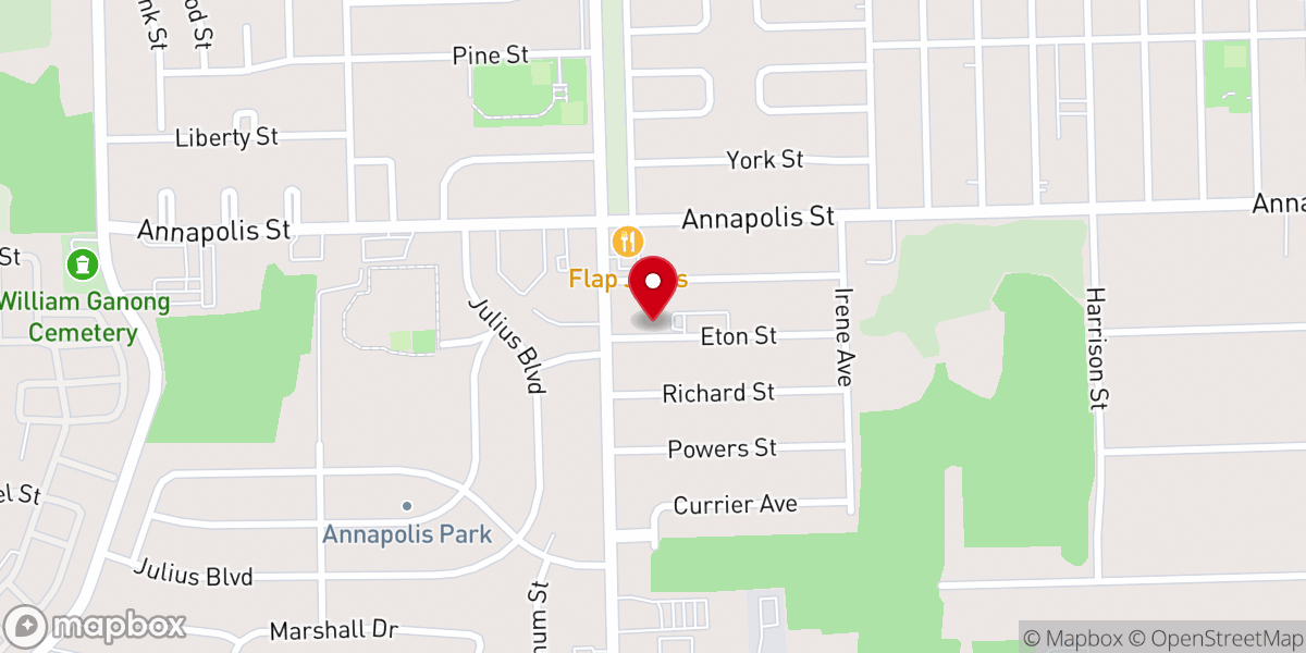 Map showing location of Christ Temple Apostolic Faith