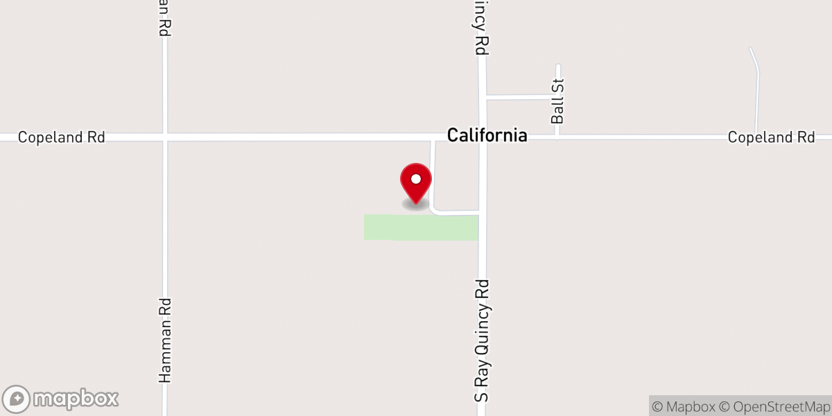 Map showing location of California Community Church