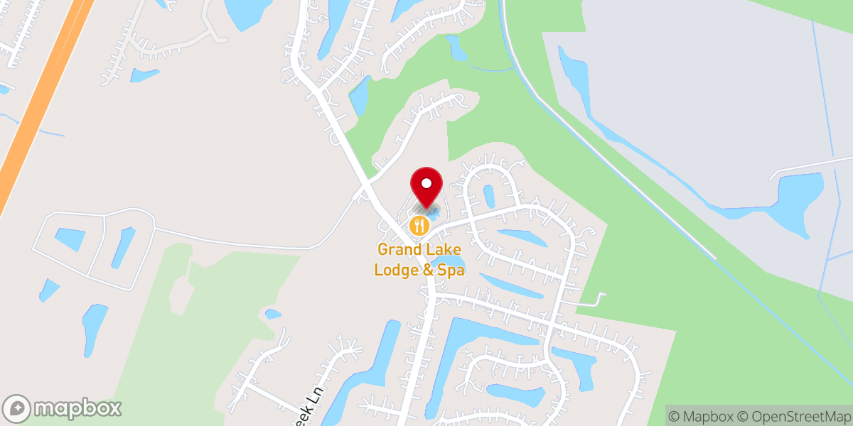 Map showing location of Grand Lake Club