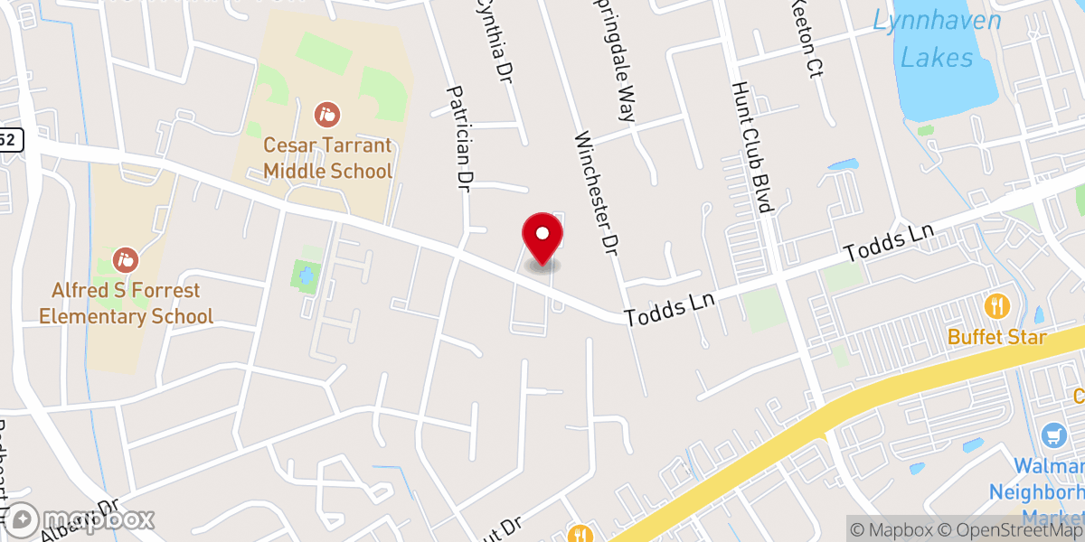 Map showing location of Bethany Methodist Church, Hampton
