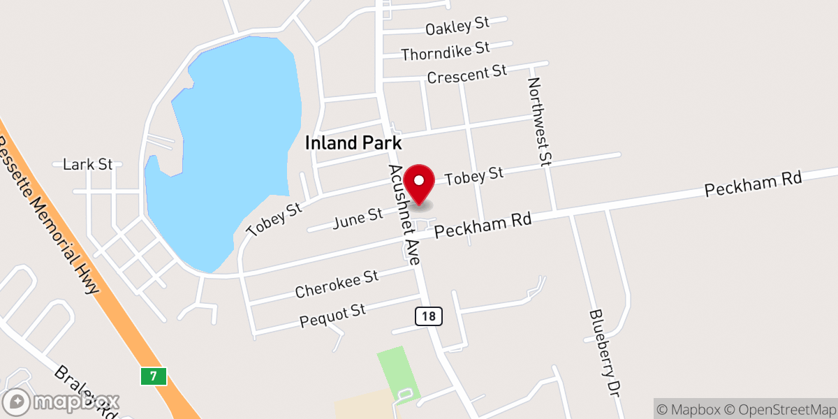 Map showing location of Our Lady of Purgatory Rectory