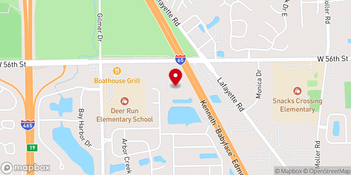 Map showing location of Corinthian Baptist Church