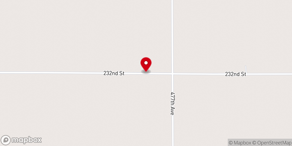 Map showing location of Flandreau United Methodist Church