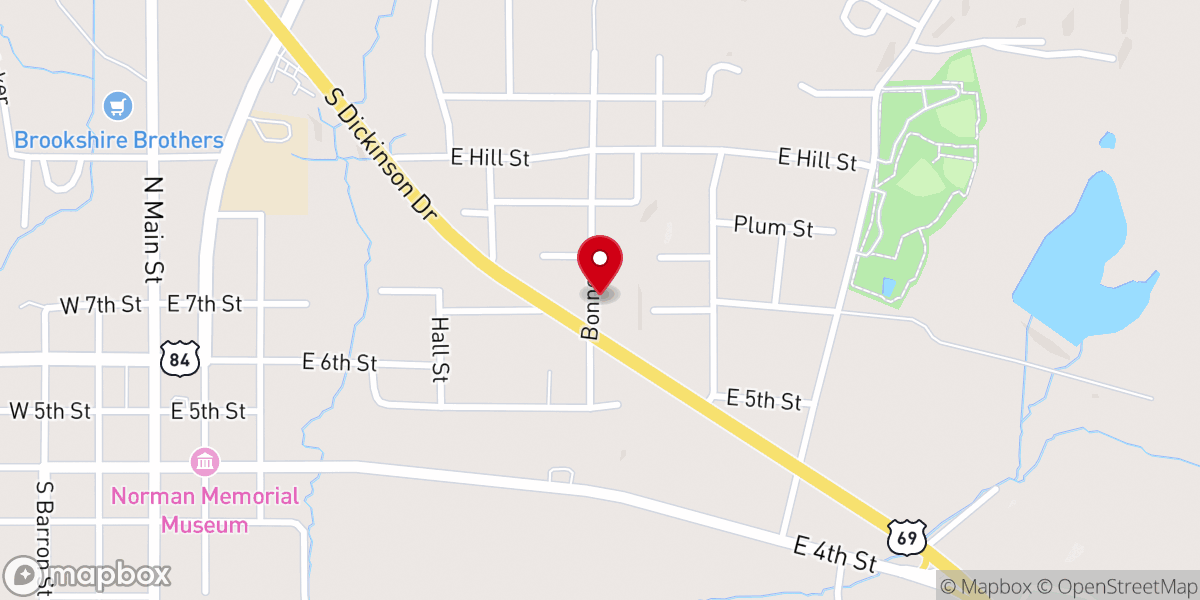 Map showing location of River of Life Christian Center