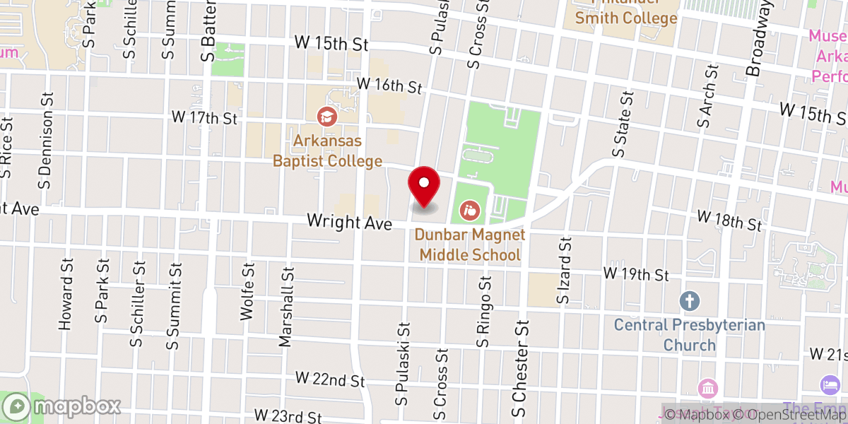 Map showing location of Union African Methodist Episcopal Church