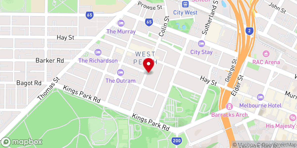 Map showing location of St Mary's West Perth