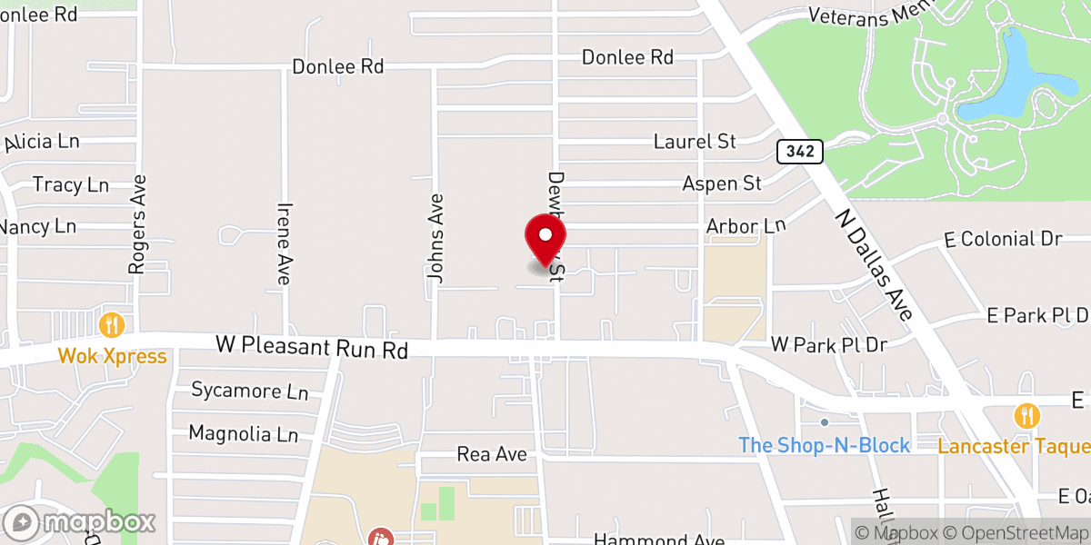 Map showing location of Jordan Baptist Church