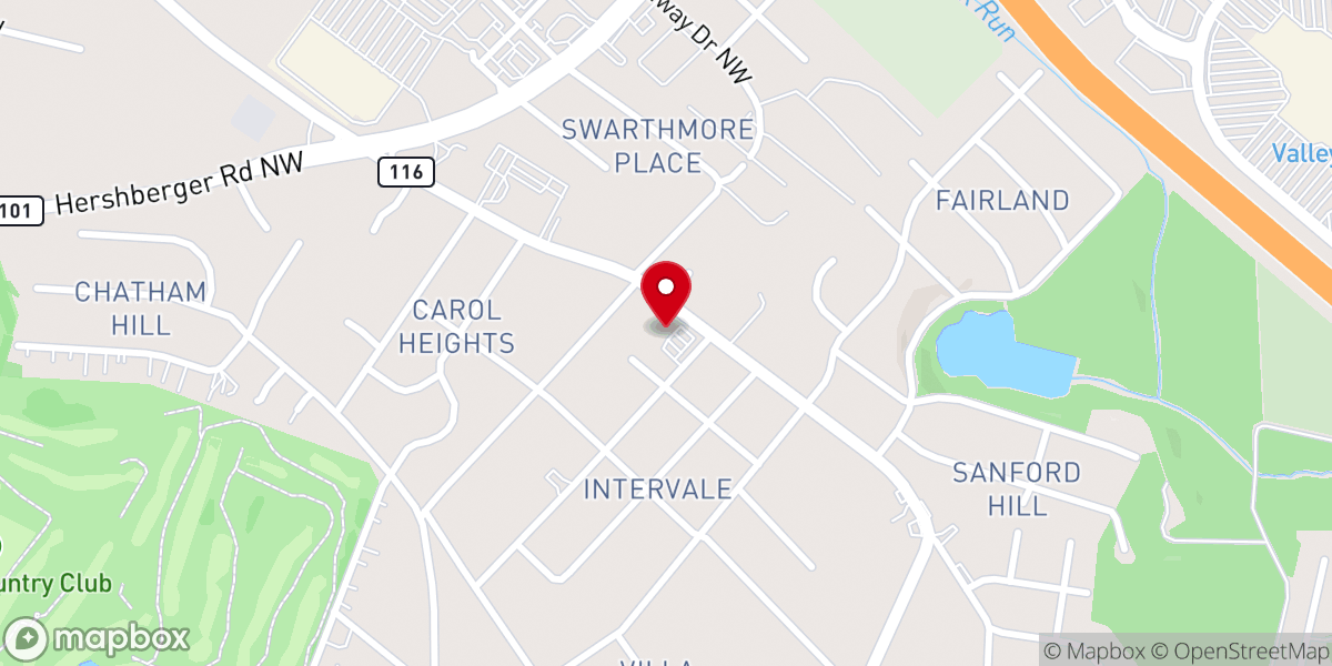Map showing location of Macedonia Baptist Church