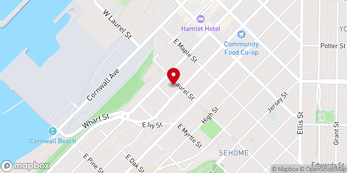 Map showing location of Lutheran Community Services Northwest Bellingham WA