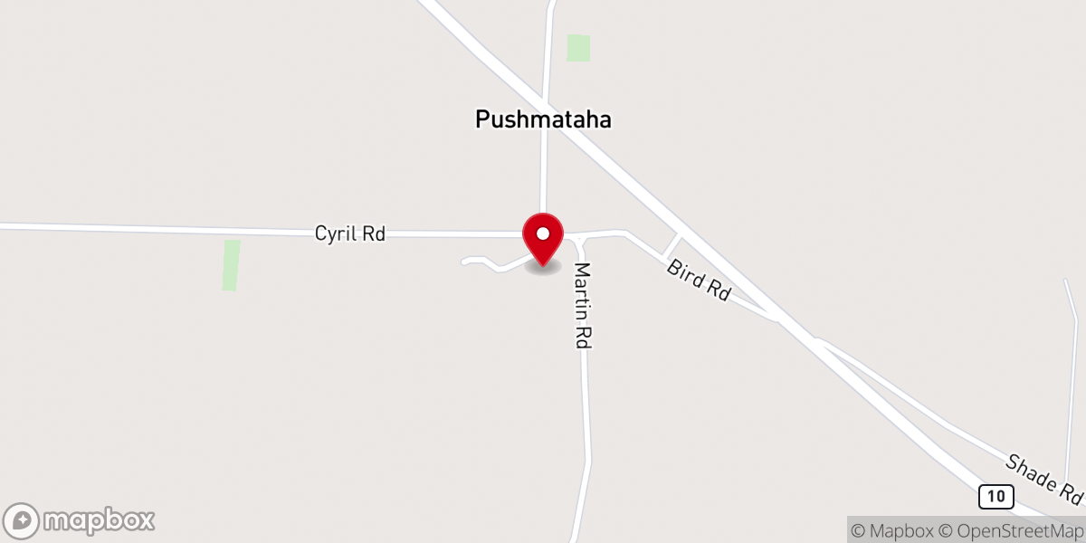 Map showing location of Rehoboth Baptist Church