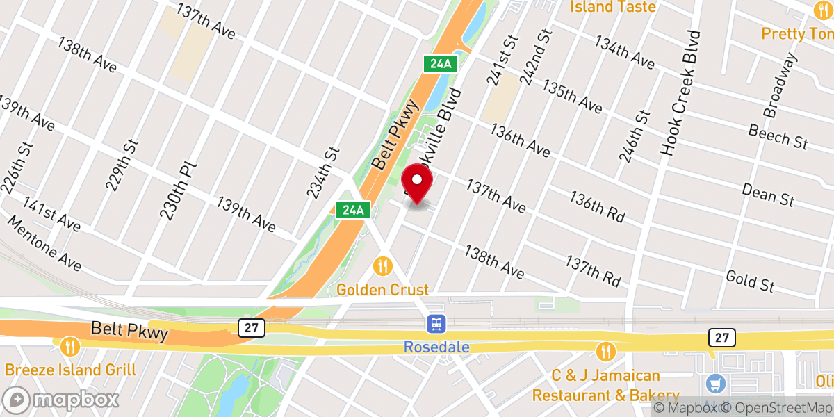 Map showing location of Saint Clare Roman Catholic Church