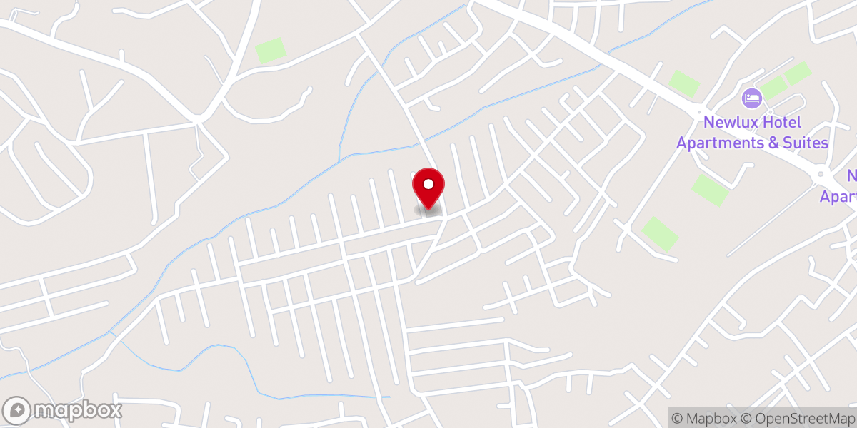 Map showing location of St Theresa Catholic Church