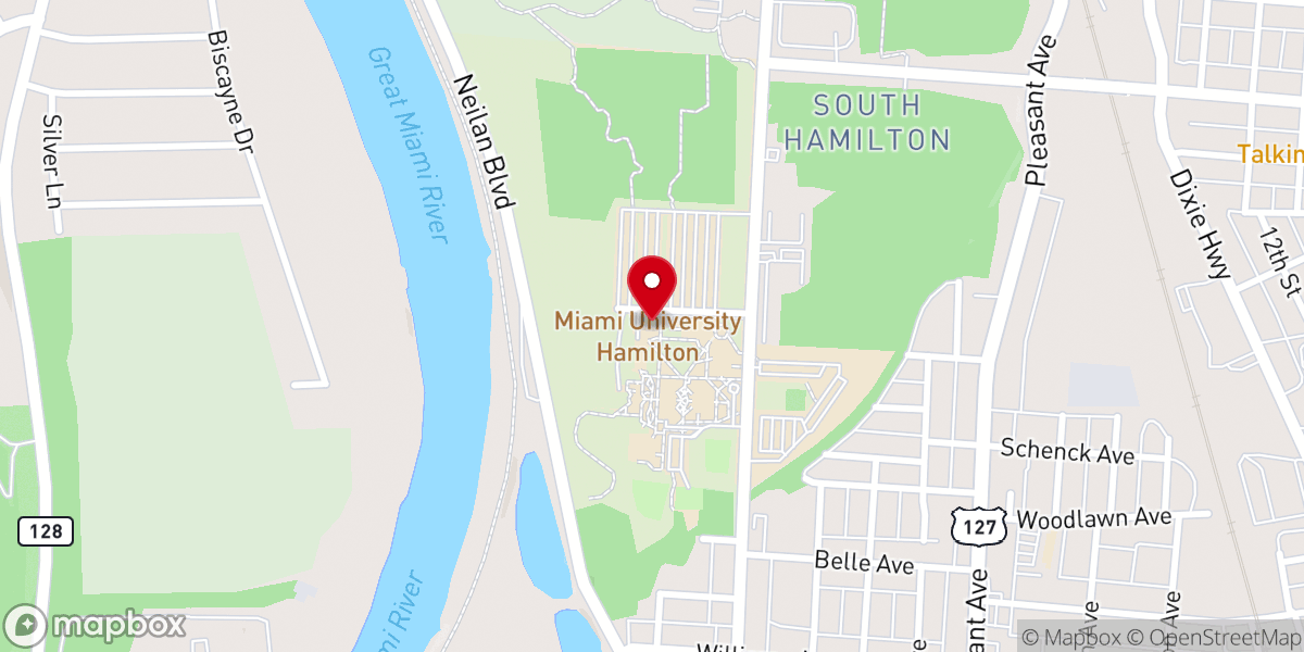 Map showing location of Parrish Auditorium