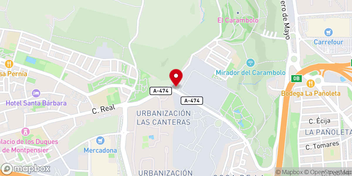 Map showing location of Ermita de Nuestra Señora de Guía