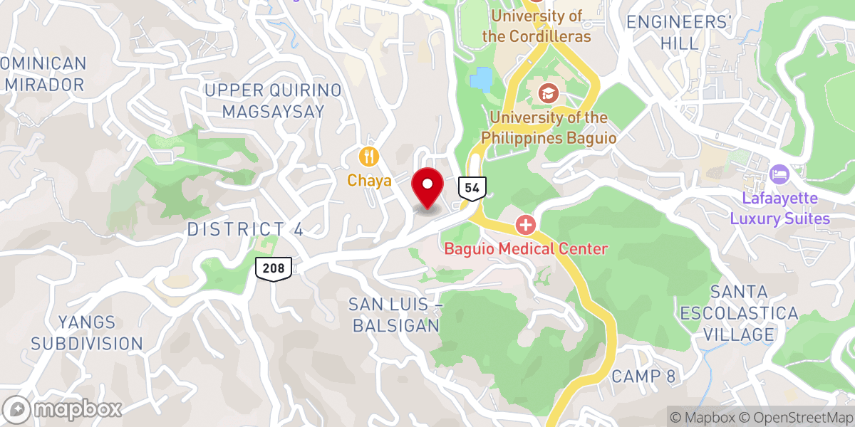 Map showing location of The Church of Jesus Christ of Latter-day Saints