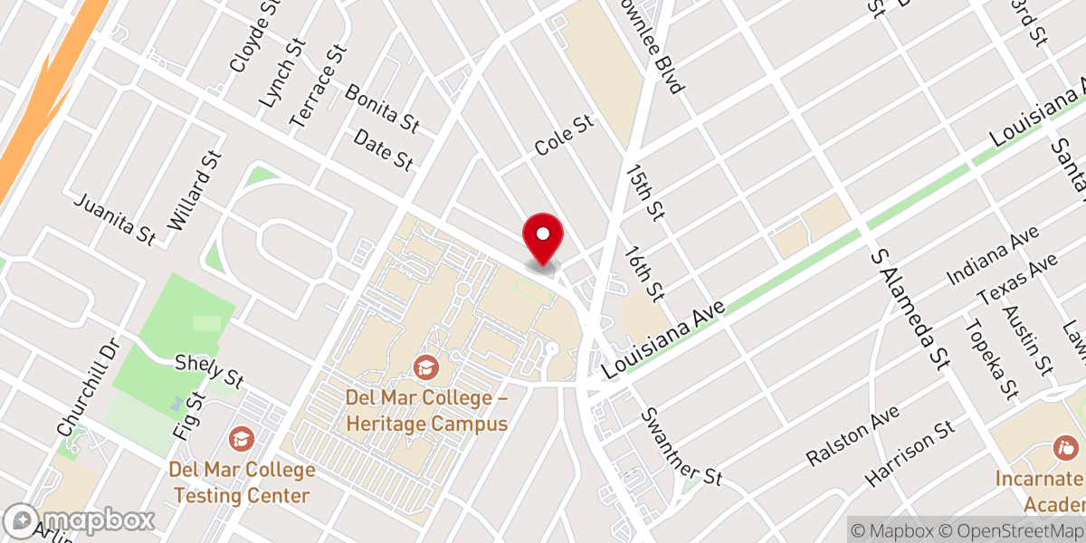 Map showing location of St. Thomas More Catholic Church