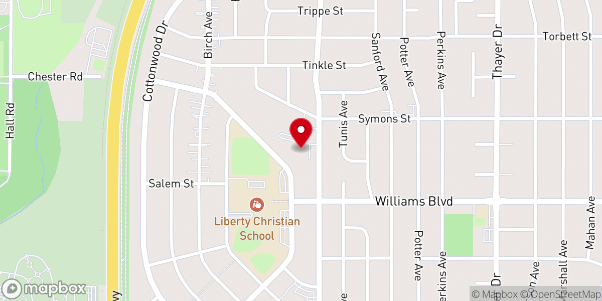 Map showing location of Northwest United Protestant Church