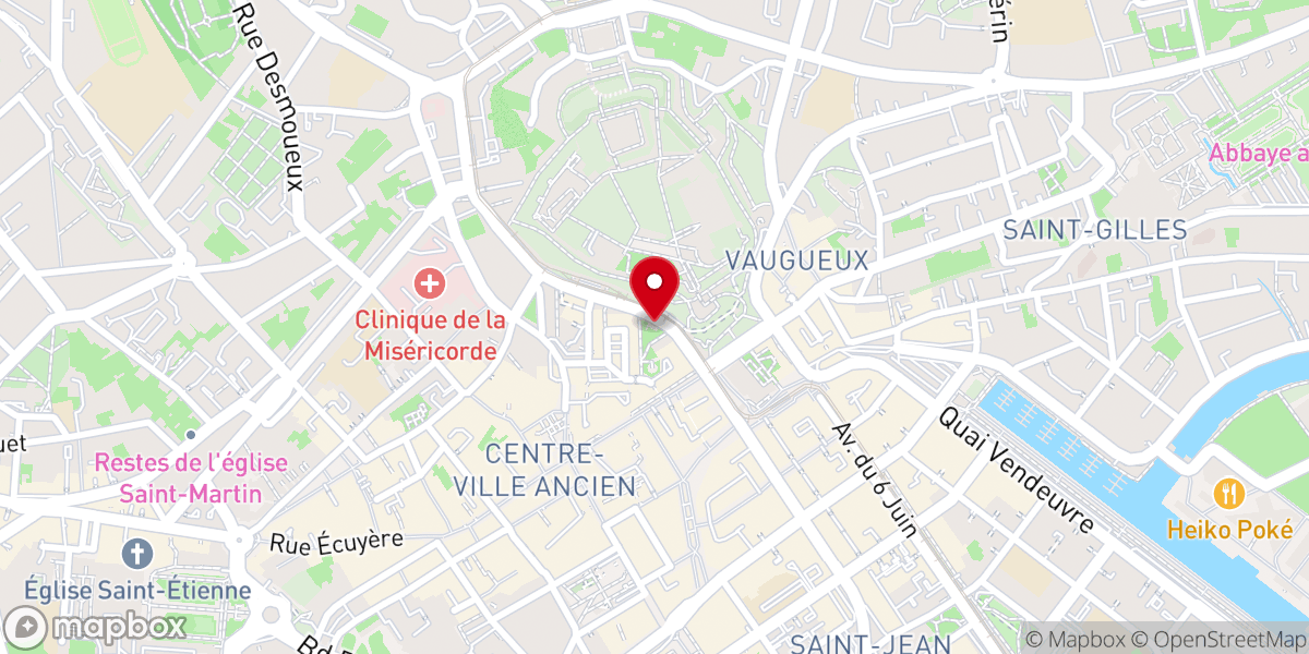 Map showing location of Maison des Quatrans