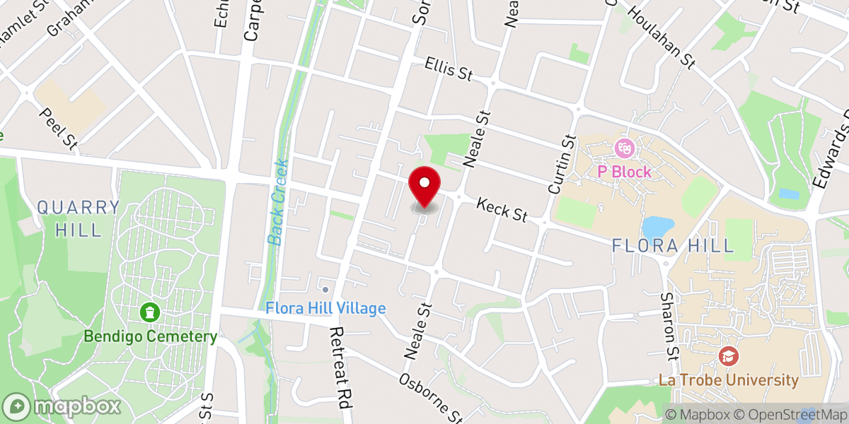 Map showing location of Holy Trinity Bendigo Anglican Church