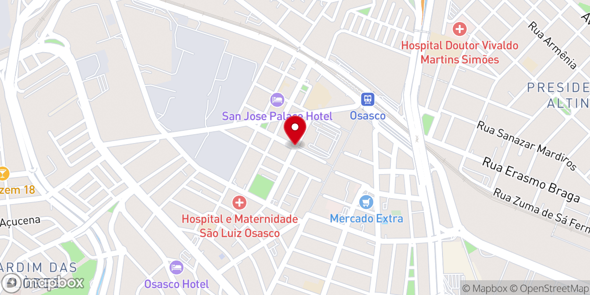 Map showing location of WPCC Igreja Evangélica