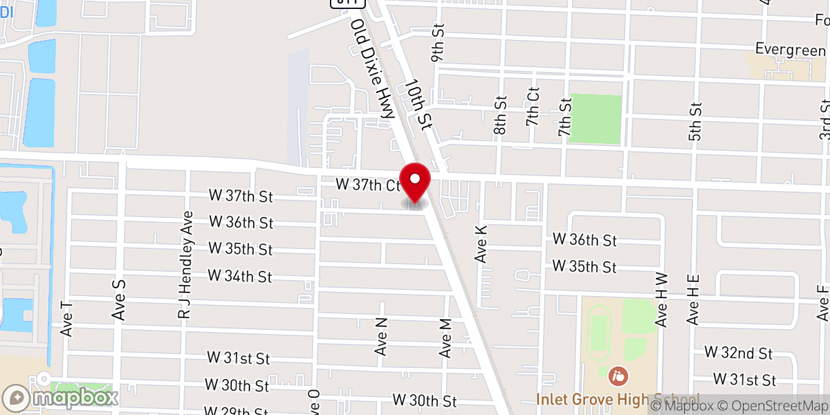 Map showing location of Miracle Revival Deliverance Church