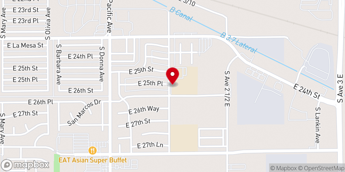 Map showing location of Christ Lutheran Church