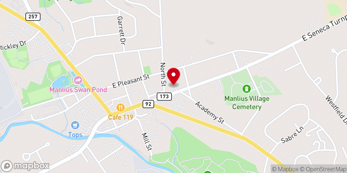 Map showing location of Christ Episcopal Church