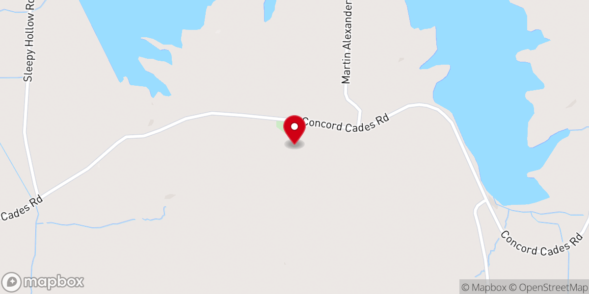 Map showing location of White Hall Baptist Church