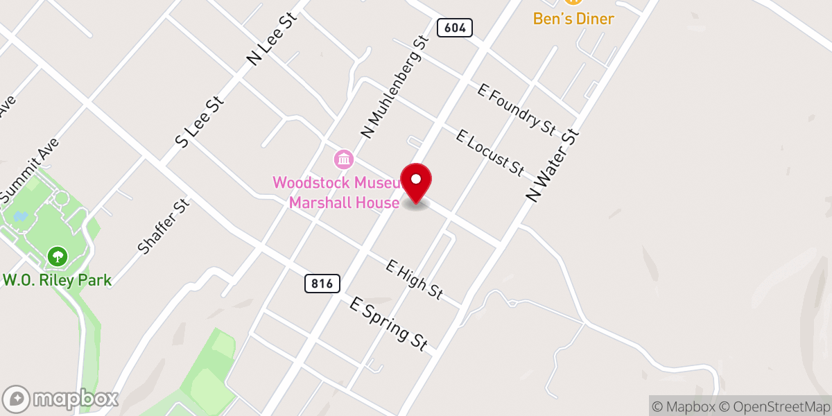 Map showing location of Emmanuel Episcopal Church