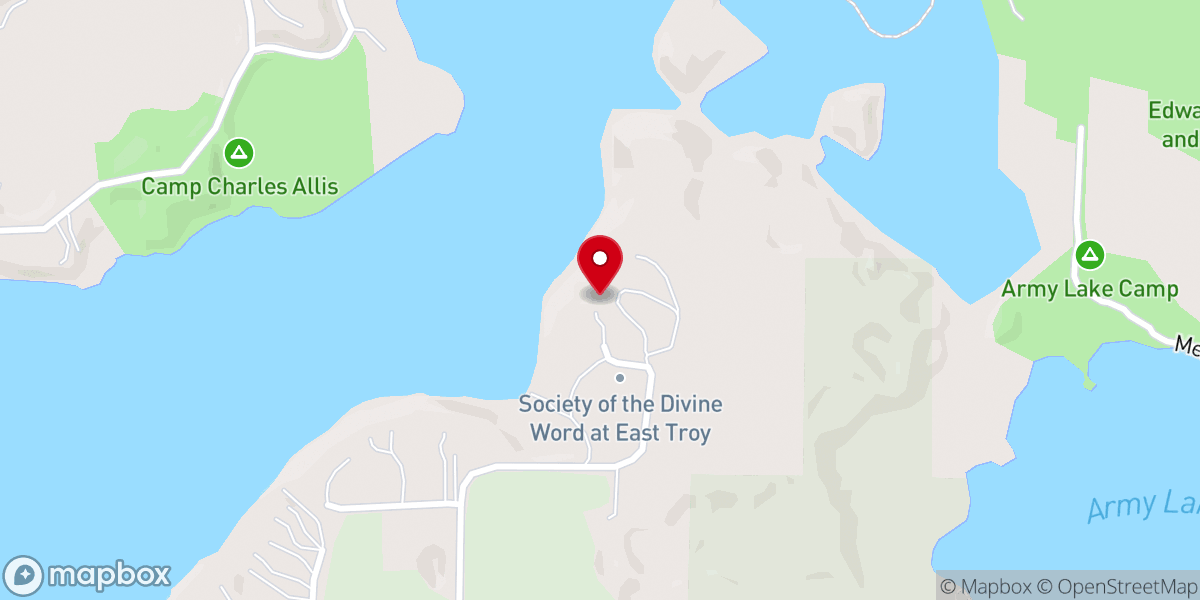 Map showing location of Divine Word Seminary