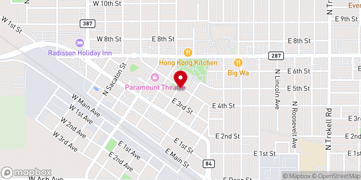 Map showing location of Primera Iglesia Bautista Del Sur