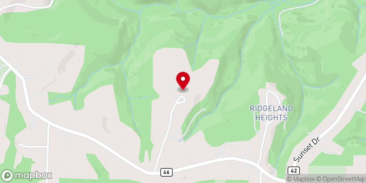 Map showing location of Father of Mercy Chapel