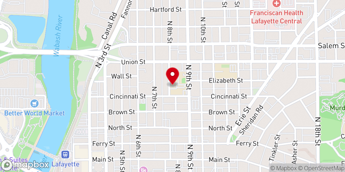 Map showing location of St James Lutheran School