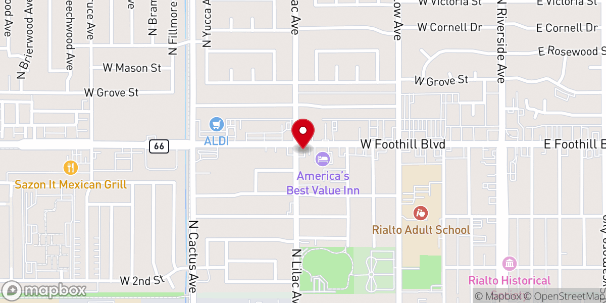 Map showing location of First Methodist Church
