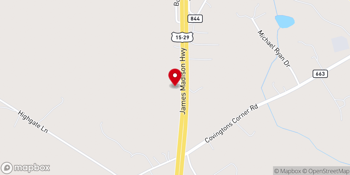 Map showing location of Iglesia Adventista del Séptimo Día Hispana de Bealeton / Bealeton Spanish Seventh-Day Adventist Church