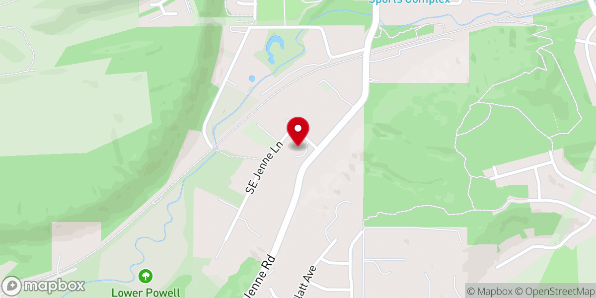 Map showing location of Springwater Baptist Church