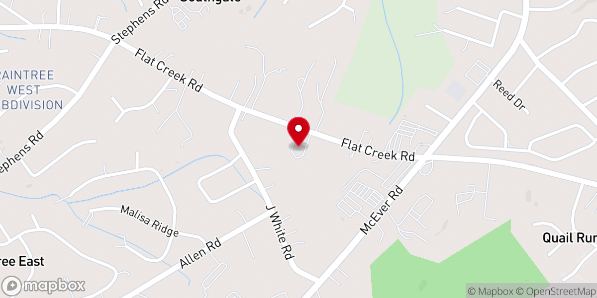 Map showing location of Oakwood First Church