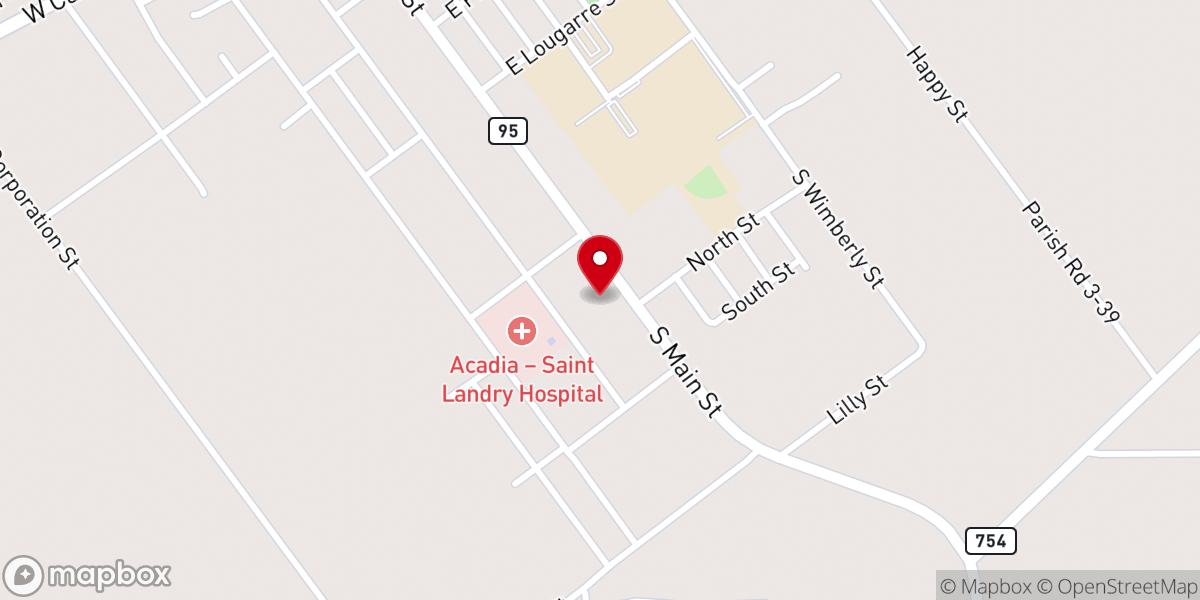 Map showing location of Church Point Mayor's Office