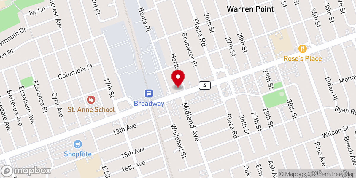Map showing location of Our Savior Lutheran Church and Nursery School