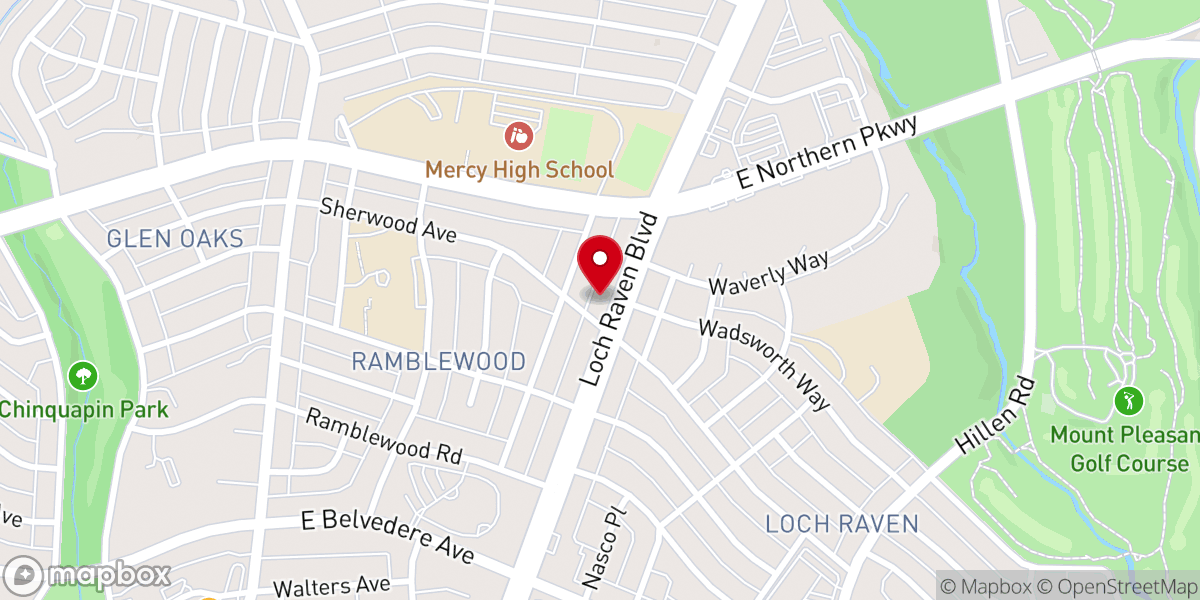 Map showing location of Friendship Baptist Church