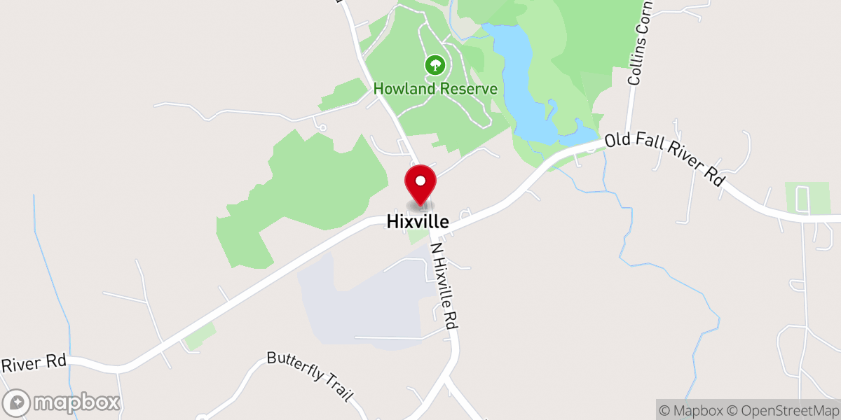 Map showing location of First Church of Hixville Baptist