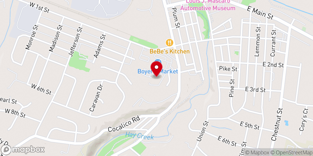 Map showing location of Mission Trip Birdsboro & Beyond