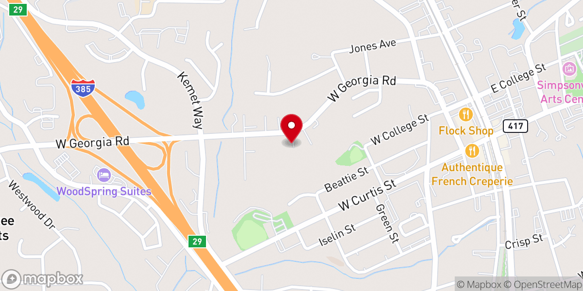 Map showing location of GracePoint Church