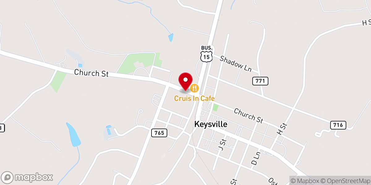 Map showing location of Church Street intersection