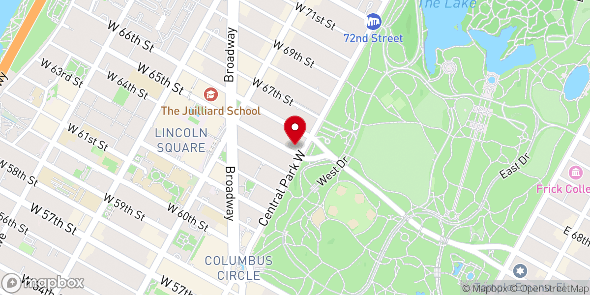 Map showing location of Holy Trinity Lutheran Church