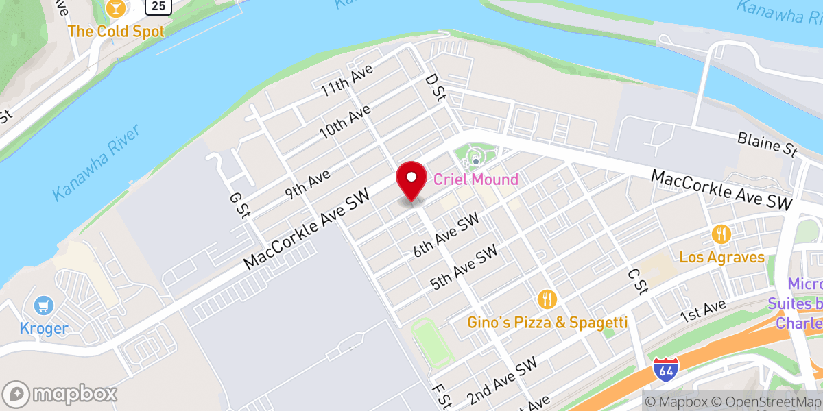 Map showing location of Restoration Baptist Church