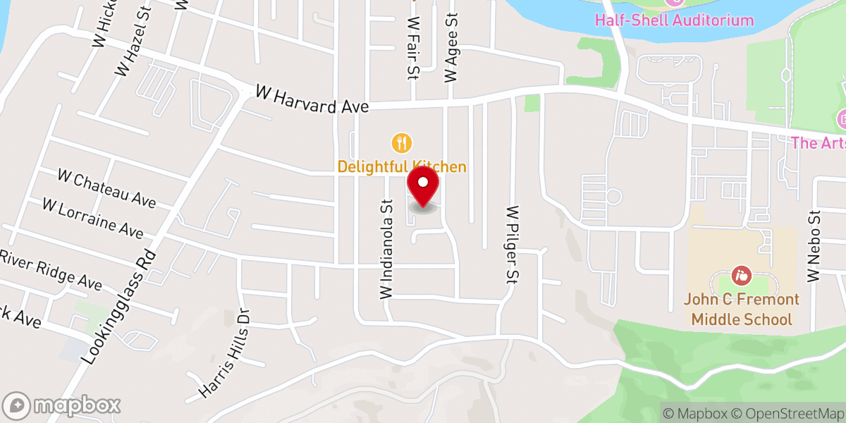 Map showing location of Faith Lutheran Church Elca